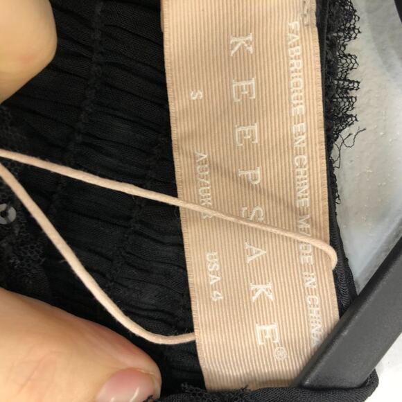 Keepsake The Label Naive Mini Dress Black S/4 NWT - Picture 7 of 10